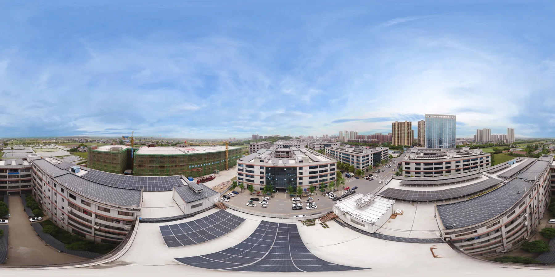 Aerial view of the Rhezion facilities